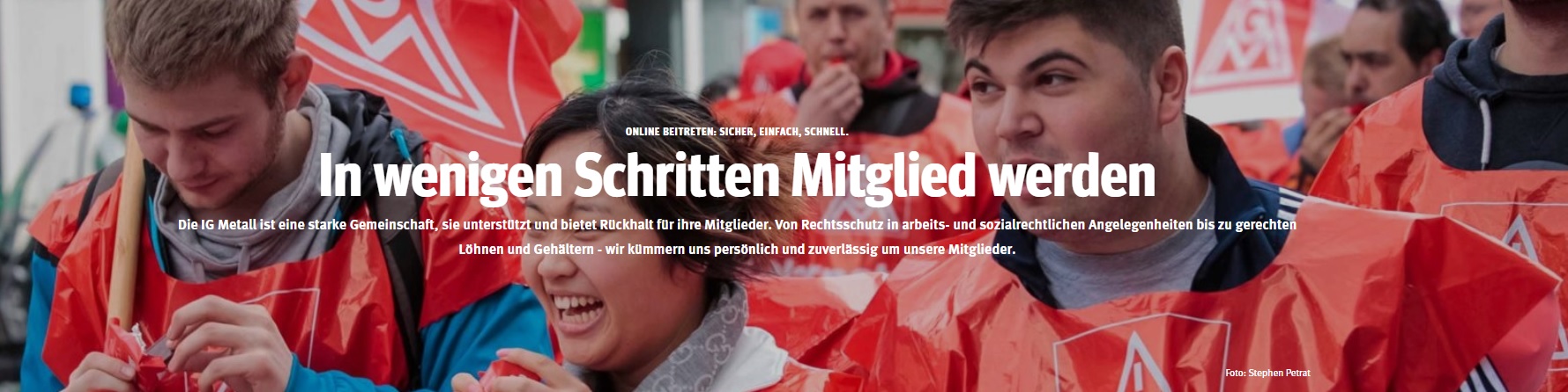 IG Metall Mitglied werden