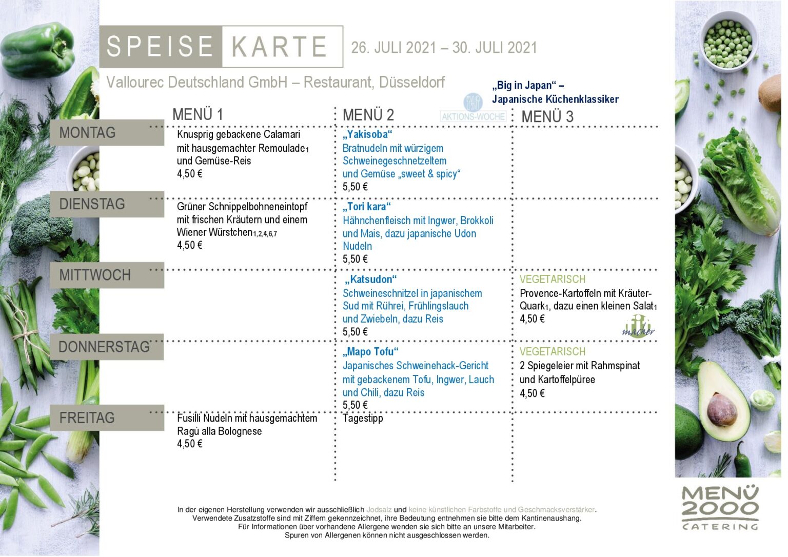 Speiseplan KW 30